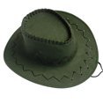 thumbnail image 1 of Jumpingount Gorras de vaquero, buena transpirabilidad, sombrero de estilo occidental para hombres, Kit de juego de rol, suministros de Cosplay, Sombreros verde oscuro, 1 of 6