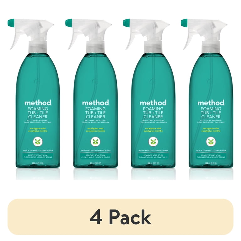 Method Eucalyptus Mint Foaming Bathroom Cleaner 4-Pack photo 1