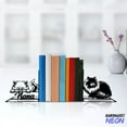 thumbnail image 2 of Handmadetneonsign Persian Cat Metal Bookends, Persian Cat Name Bookend, Cat Table Bookshelf Decor 044985, 2 of 3