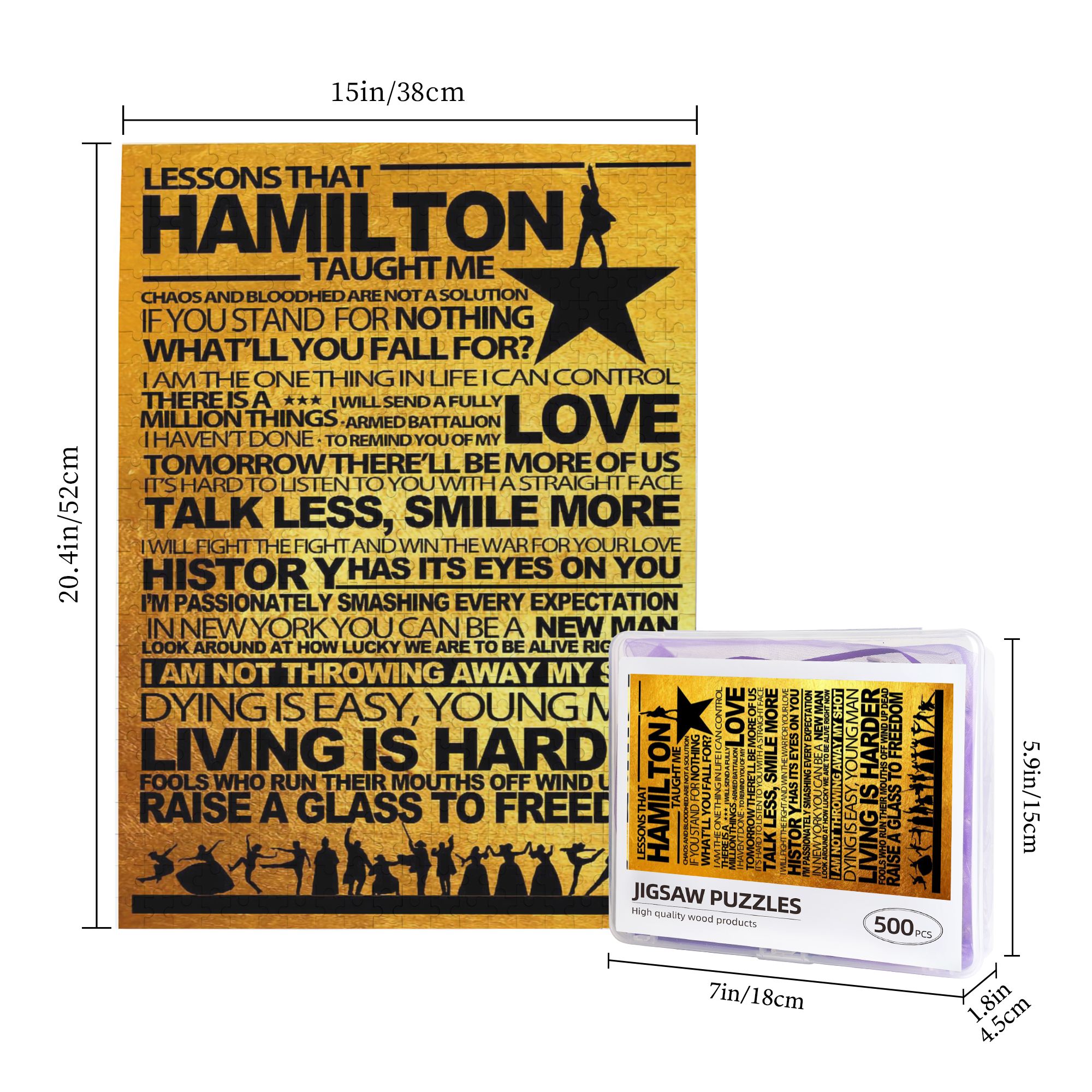Hamilton Taught Me Puzzle, Library Decor, Classroom Decor, Reading Quotes Puzzle, Hamilton Musical Puzzle, Library Decor, Classroom Art,Jigsaw Puzzle 1000 Puzzle Pieces,Puzzle Enthusiasts