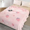 thumbnail image 4 of AuroraX Bed Sheets Flannel Red Flat Sheets,Cute Single Bed Sheet Sold-Separately, 4 of 7