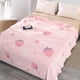 thumbnail image 4 of Manta de franela engrosada | Manta de cama de terciopelo con leche de felpa | Manta de poliéster cálida y suave roja 150x100cm | Ropa de cama para el hogar de invierno y acogedora | Viajes y uso de, 4 of 7