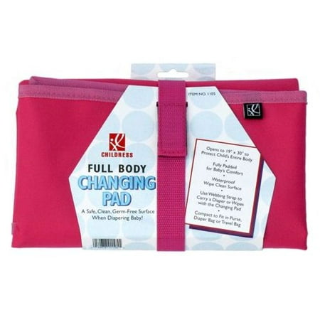 J.L. Childress Full Body Changing Pad, Pink/Light Pink