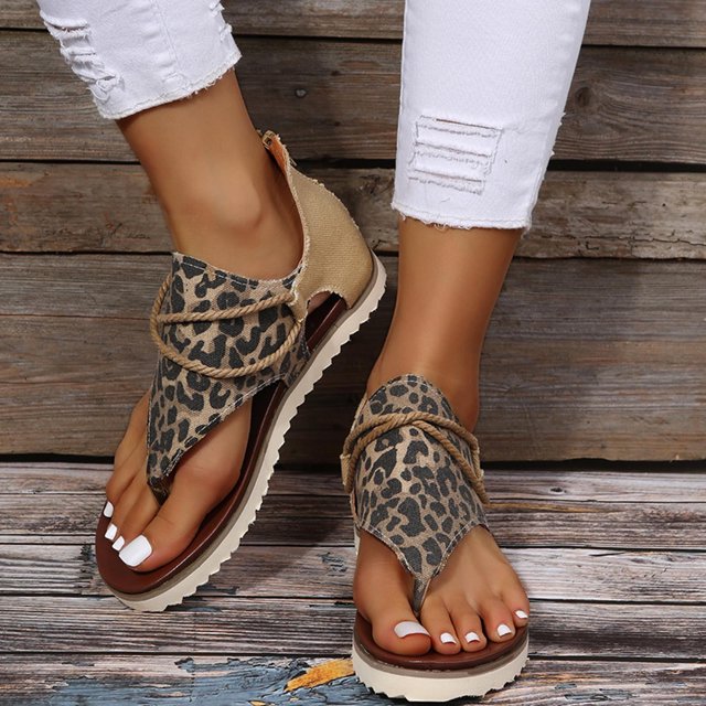 Zapatos de girasol con punta de clip de verano para mujer Sandalias planas cómodas con cremallera Sandalias de playa informales Wmkox8yii nm5607