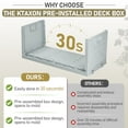 thumbnail image 3 of Ktaxon 75gal Outdoor Storage Deck Box Collapsible Garden Resin Deck Box Pre-installed,Space Saving & Easy Set Up - Grey, 3 of 11
