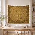 thumbnail image 5 of Vintage World Map with Compass Rose and Sailing Ship Adventurous Illustration for History Lovers Nautical Decor Art Housewarming Gift Tapestry Wall Hanging for Study Room and Living Room, 5 of 7