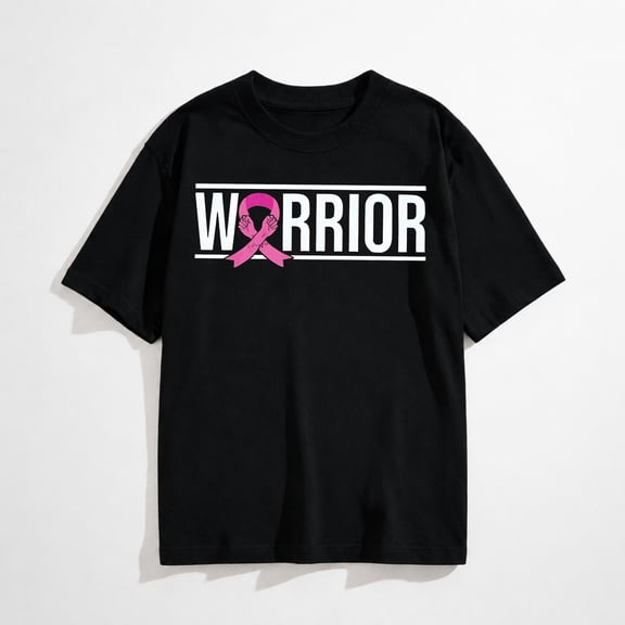 Breast Cancer Shirts for Women Breast Cancer Awareness Tshirt Pink Ribbon Graphic Short Sleeve Tee Tops