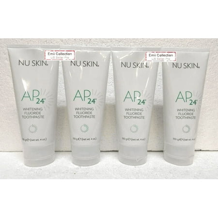 Nu Skin Nuskin AP 24 Whitening Fluoride Toothpaste 4oz 110g (4 Tubes)