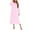 Pink, variant on SDNall Flannel Nightgown for Women solid Color Long Sleeved and Winter Flannel Nightgown Cardigan Hooded Zipper Nightgown ,Sizes：S-2XL