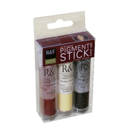 UPC: 0836943009240 | R&F Handmade Paints Half Pigment Stick Set  3-Colors