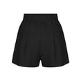 thumbnail image 7 of Stamzod Jean Shorts for Women High Waisted Trendy Denim Shorts Stretchy Pleated Casual Summer Jorts Black C XXXL, 7 of 7