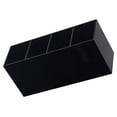 thumbnail image 2 of GOOHOCHY Soporte acrílico para brochas de maquillaje con 4 compartimentos, soporte para bolígrafos y lápices, organizador de maquillaje para tocador, soporte para cepillos de dientes para Baño, 2 of 7