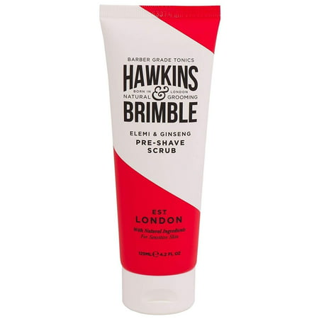 Hawkins & Brimble Pre-shave Scrub (125ml), CLEAN SHAVE - Use before shaving to prevent nicks, cuts and shaving bumps. The scrub helps release ingrown hairs,.., By Hawkins and (Best Products To Prevent Ingrown Hairs After Waxing)