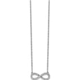 thumbnail image 2 of 14K White Gold Polished Diamond Infinity Symbol 18 Inch Necklace (18 X 15) Made In India pm4688-016-wa, 2 of 5