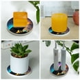 thumbnail image 6 of LNWH Non-Slip Decorative Drink Coasters, Absorbent Raster Fantasy Abstraction Wolf Pattern Drink Mats, 6PCS, 6 of 7