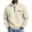Beige, variant on Daweinan Men's Quarter Zip Pullover Waffle Stand Collar Long Sleeve Pullover Sweatshirt with Zipper Chest Design Casual Loose Fit Athletic Workout Top