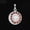 Gold Sandstone, variant on Natural Crystal Stone Gemstone Round Sun with Moon Reiki Chakra Pendant Reiki-Snowflake Stone