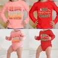 thumbnail image 5 of ESHOO Little Sister Big Sister Matching Outfits Toddler Girls Cotton T-shirt Tops Newborn Baby Romper, 5 of 8