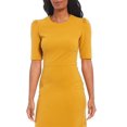 thumbnail image 2 of Donna Morgan Puff Sleeve Stretch Crepe Midi Dress, 2 of 3