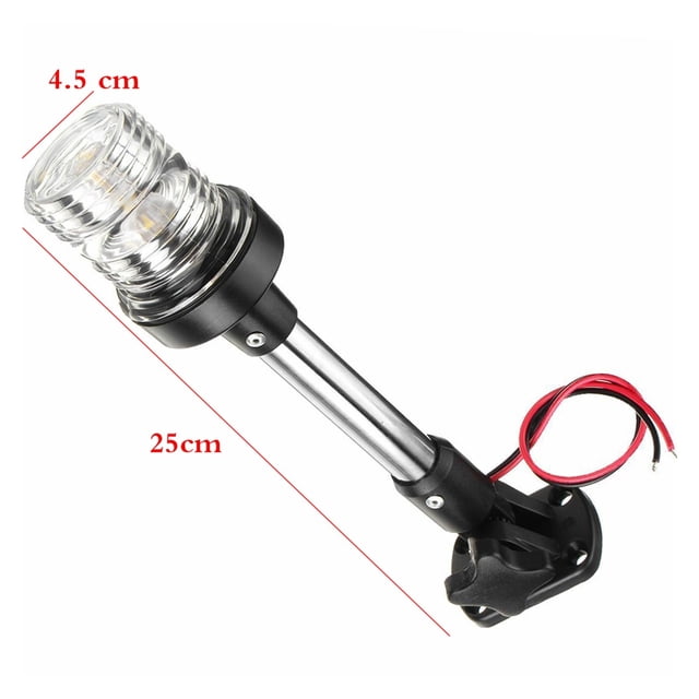 Waterproof Boat LED Navigation Light for Yacht Marine Navigation Anchor Light 12~24 V Sailing Signal Light 360 Degree Round ,Wide Applicability