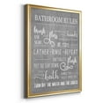 thumbnail image 2 of Neutral Bathroom Rules Premium Framed Print - Ready to Hang, 2 of 9