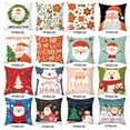thumbnail image 5 of Christmas Pillow Covers 18x18, Cartoon Print Christmas Winter Holiday Rustic Farmhouse Decor Throw Cushion Case for Home Couch, 5 of 6