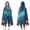 Halloween Night Scene, variant on Wearable Blanket,Halloween Night Scene Pattern Hooded Wearable Sherpa Blanket for Adults & Teens,Winter Poncho Shawl Wrap Cape Thick Warm,50"x60"