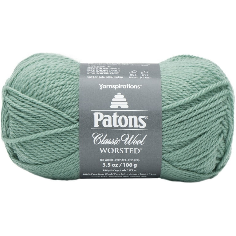 Patons Classic Worsted Wool Yarn 2 Skeins Color Aran Dye Lots Same 