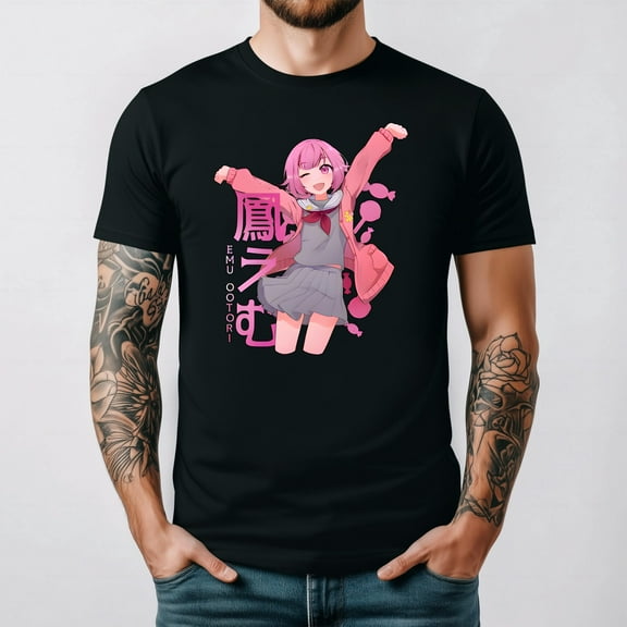 Emu Ootori Project Sekai Colorful Stage Anime Fan T-shirt up to size 5XL