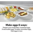 Hamilton Beach 6in1 Electric Egg Cooker for Hard Boiled Eggs, Egg Bites, Poached, Scrambled or