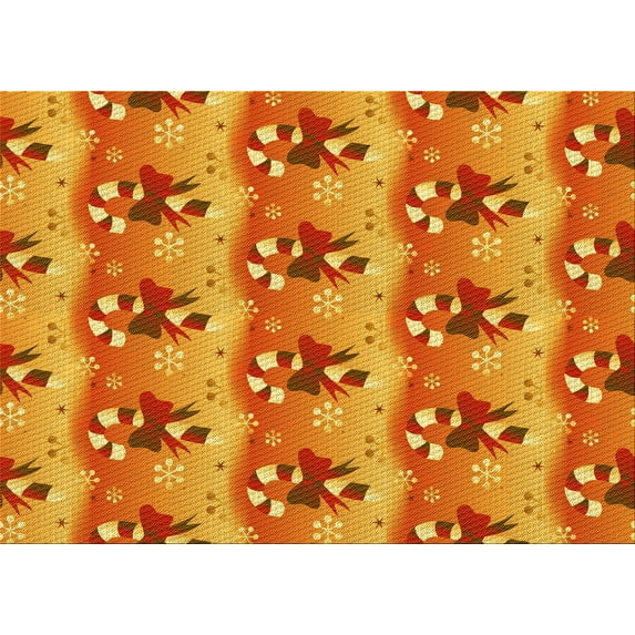 Ahgly Company Machine Washable Indoor Rectangle Transitional Scarlet Red Area Rugs, 5' x 8'