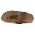 thumbnail image 3 of FitFlop Womens Lulu Glitterball Toe Post Synthetic Sandals, 3 of 4