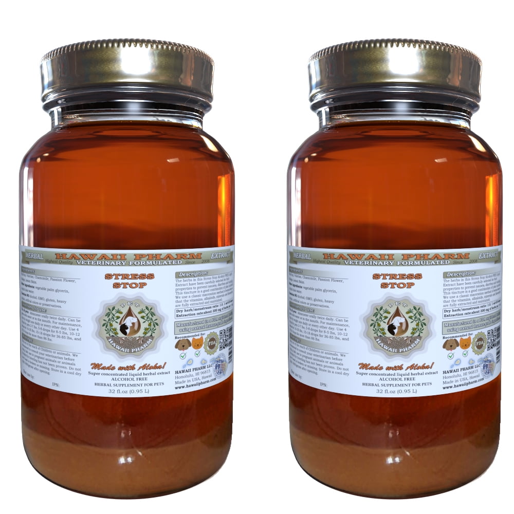 Stress Stop, Veterinary Herbal AlcoholFREE Supplement 2x32 oz