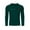 X8 Dark Green, variant on Confree Men Tshirts Letter Printing Long Sleeved Crew Neck Tee Shirt Summer Dailywear Soft Comfortable For Men Tops Size L Black