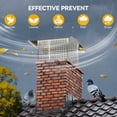 thumbnail image 3 of Dextrus 13" x 17" Fireplace Chimney Cap, Outdoor Chimney Cover, 304 Stainless Steel, with Flexible Metal Strips, Bolts & Gloves Included, 3 of 6