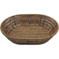 Wicker Bread Basket, Tabletop Food Serving Trays, Handwoven Storage