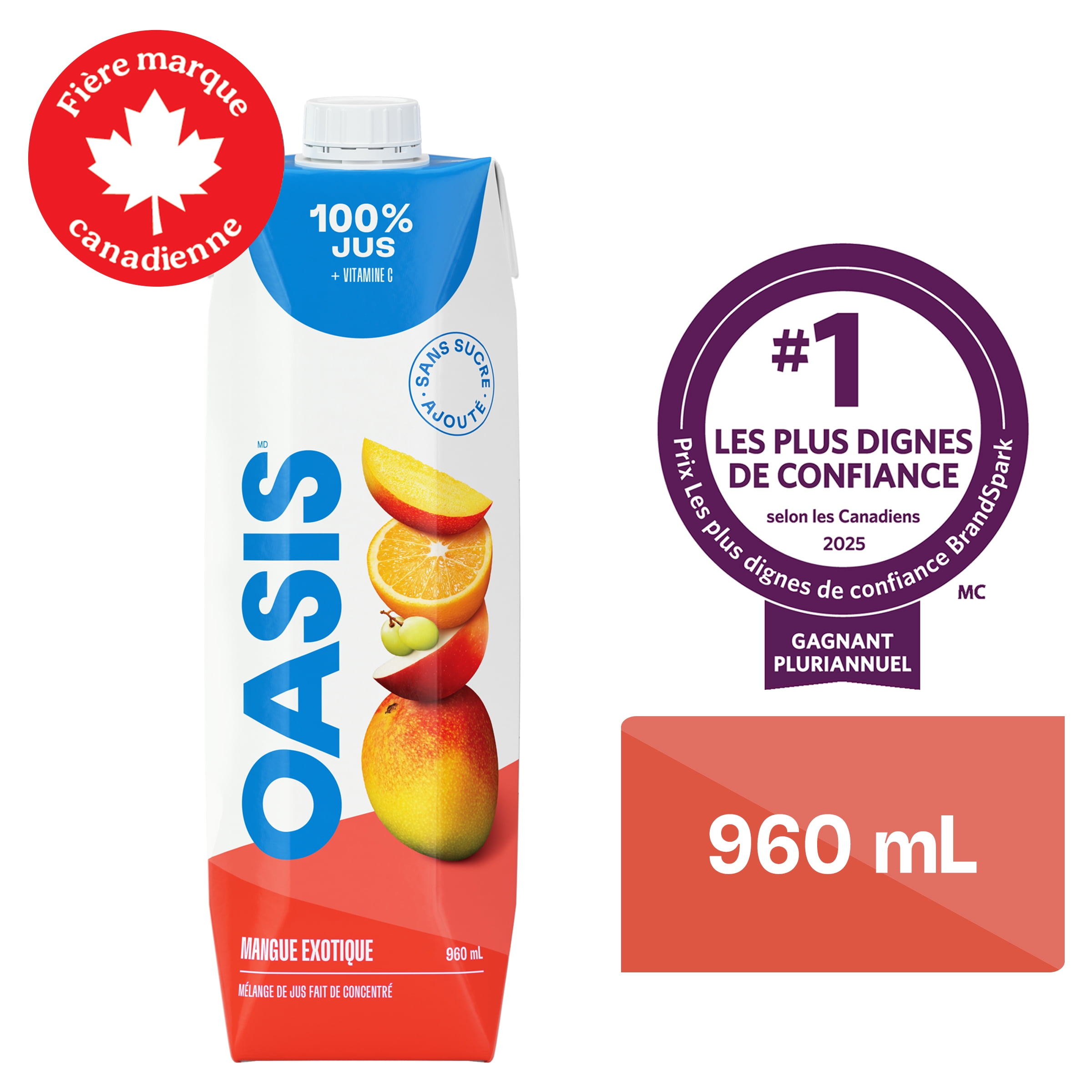 Oasis Exotic Mango Fruit Juice, 960 ML