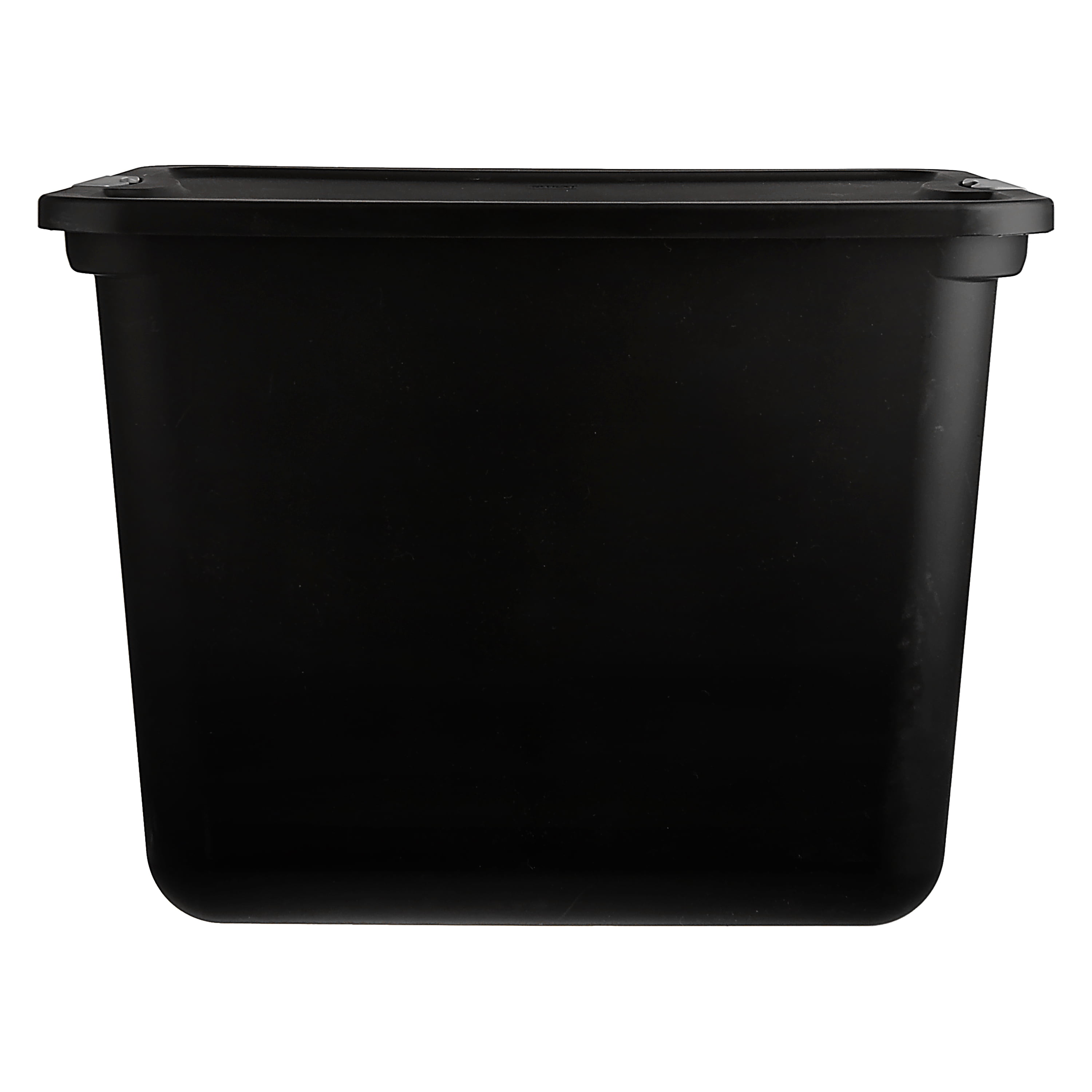 Mainstays 20 Gallon Latching Storage Container, Black Base and Lid 