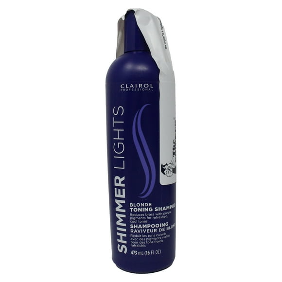 Clairol Professional Shimmer Lights Blonde Toning Shampoo 16 Ounce