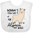 thumbnail image 3 of Inktastic Nonna's You Say Alpaca My Bags Boys or Girls Baby Bib, 3 of 4
