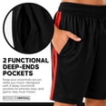 thumbnail image 7 of Brooklyn Vertical Boys' 5-Pack Athletic Mesh Basketball Shorts with Pockets, Sizes 2T-14/16, 7 of 7