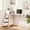 White, variant on KAMEROUT Foldable Wall Desk with Storage & Power Outlet, Space-Saving Hidden Table That Folds Out When Needed – Ideal for Small Spaces, Home Office, Bedroom, Black
