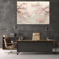 thumbnail image 5 of Mudket Cherry Blossom Flowers Canvas Wall Art, Framed Floral Print, Ready to Hang Wall Decor for Living Room Bedroom, Elegant Botanical Artwork - 12"L x 8"W, 5 of 10