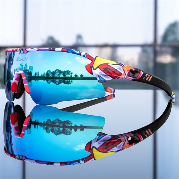 Gafas de bicicleta de montaña SCVCN, gafas de sol deportivas para hombre, gafas de ciclismo fotocromáticas, gafas de protección UV400 para correr en carretera MTB qiuyongming unisex
