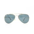 thumbnail image 1 of RB-Hip Hop-sunglasses RB8125 Titanium Aviator Sunglasses Gray Blue and Gold OS, 1 of 5