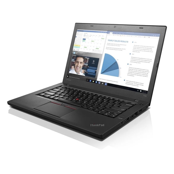 Restored Lenovo ThinkPad T460 14" Intel Core i5-6300U 2.4 GHz 8GB DDR3 256GB SSD Intel HD 520 Windows 11 Pro Laptop, Black - 20FMS8NU00-I010 (Refurbished)
