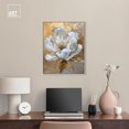 thumbnail image 4 of Athenas Flower Canvas Glamorous Feminine Wall Art by Art Remedy, Silver Frame, 20" x 24", 4 of 8