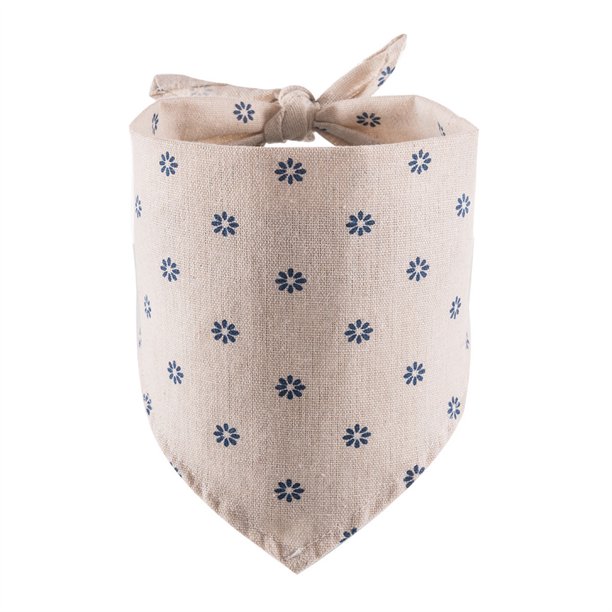 Methold Corbatas de baba para mascotas, pañuelo para el cuello, toallas reutilizables lavables de algodón, bufanda, animales, regalos decorativos de Ropa para mascotas Azul oscuro Methold PT003856-03
