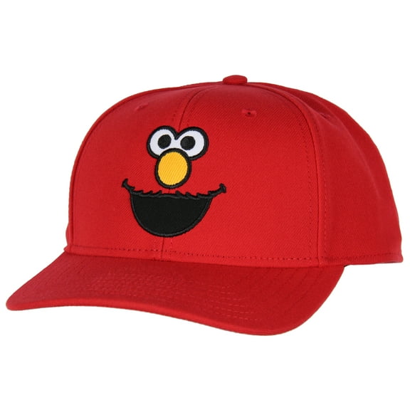 Sesame Street Adult Elmo Face Embroidered Design Snapback Baseball Cap Hat OSFM