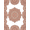 Peach Beige, Pattern 1, variant on Design&I 8'x10' Washable Area Rug Sleek Flatweave Pet Friendly Faded Terracotta Beige Accent Bordered Vintage Design Rectangle for King Size Bedroom, Under Bed